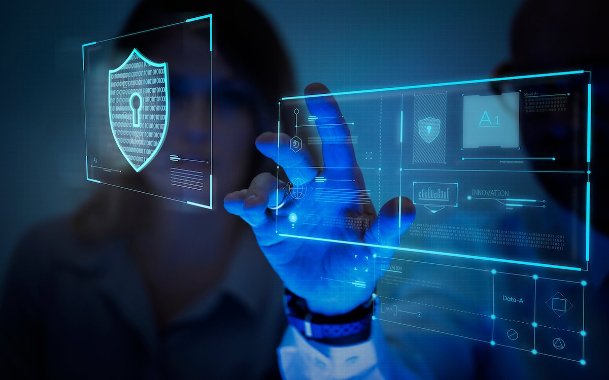 Security professional at work