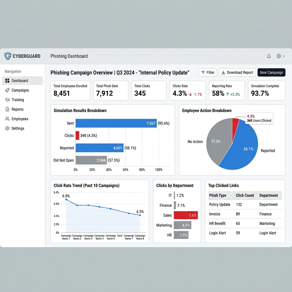 Phishing Campaign Dashboard
